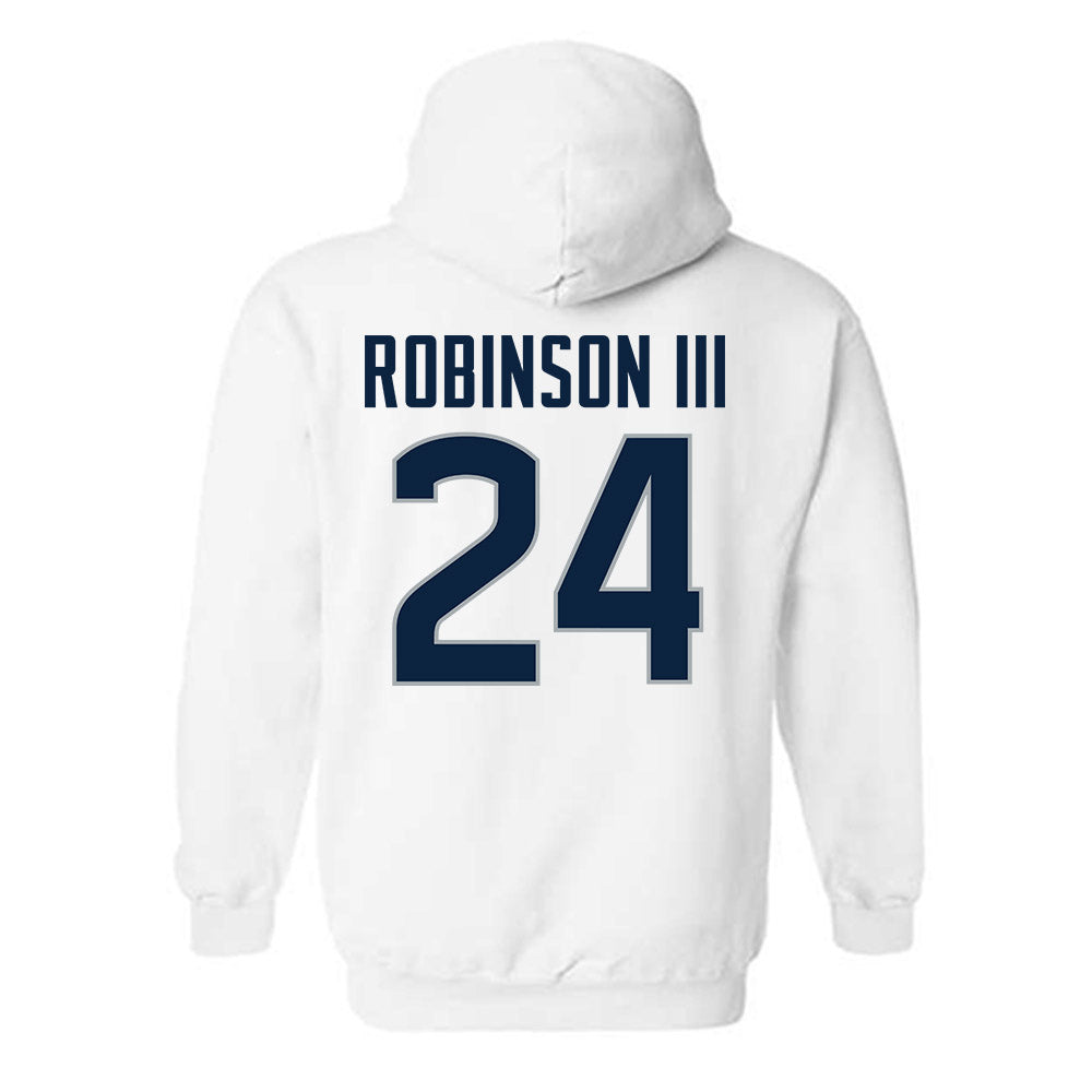 UConn - NCAA Football : Michael Robinson III - Classic Shersey Hooded Sweatshirt-1