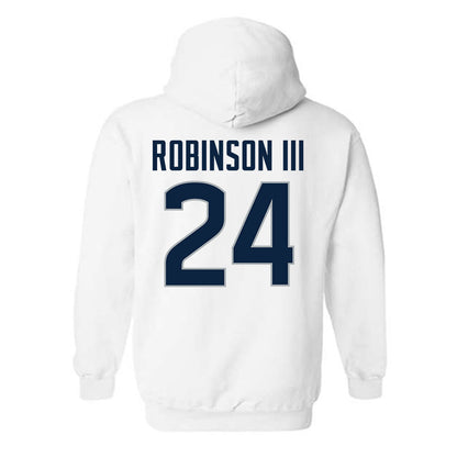 UConn - NCAA Football : Michael Robinson III - Classic Shersey Hooded Sweatshirt-1