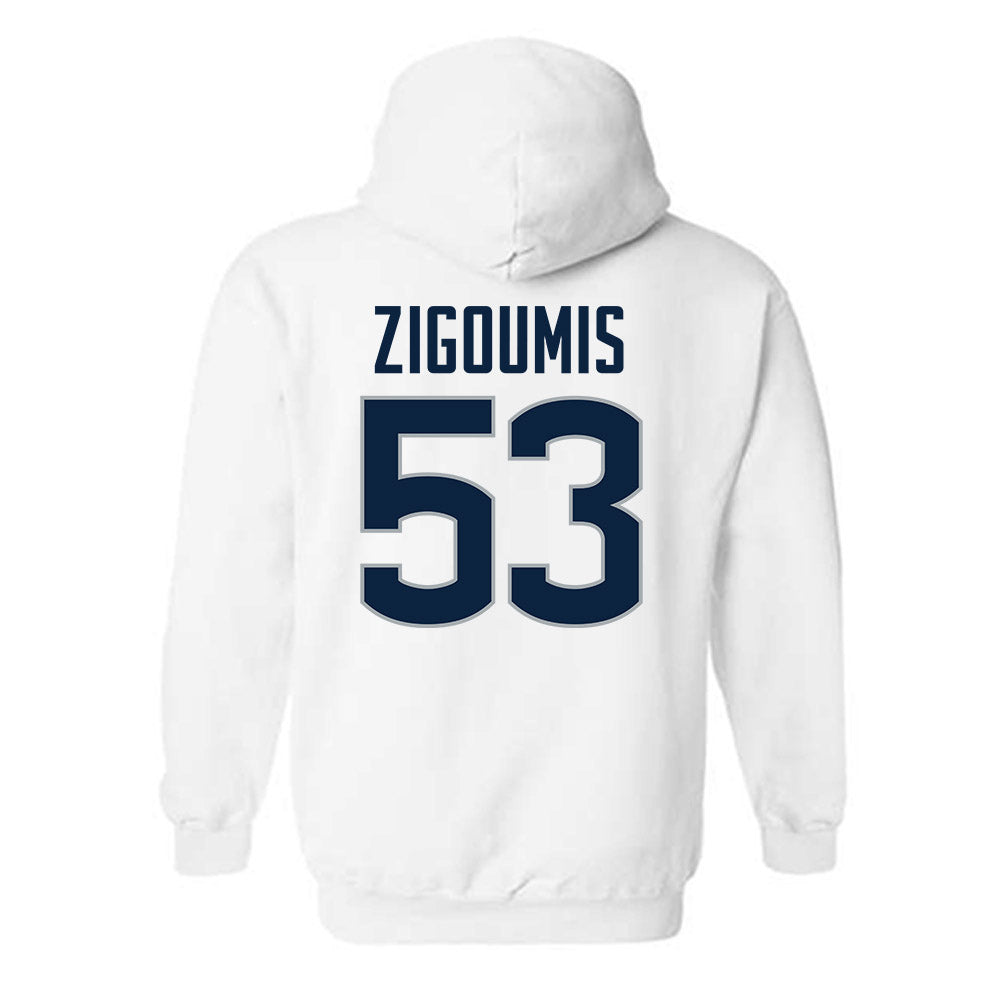UConn - NCAA Football : Christos Zigoumis - Classic Shersey Hooded Sweatshirt-1