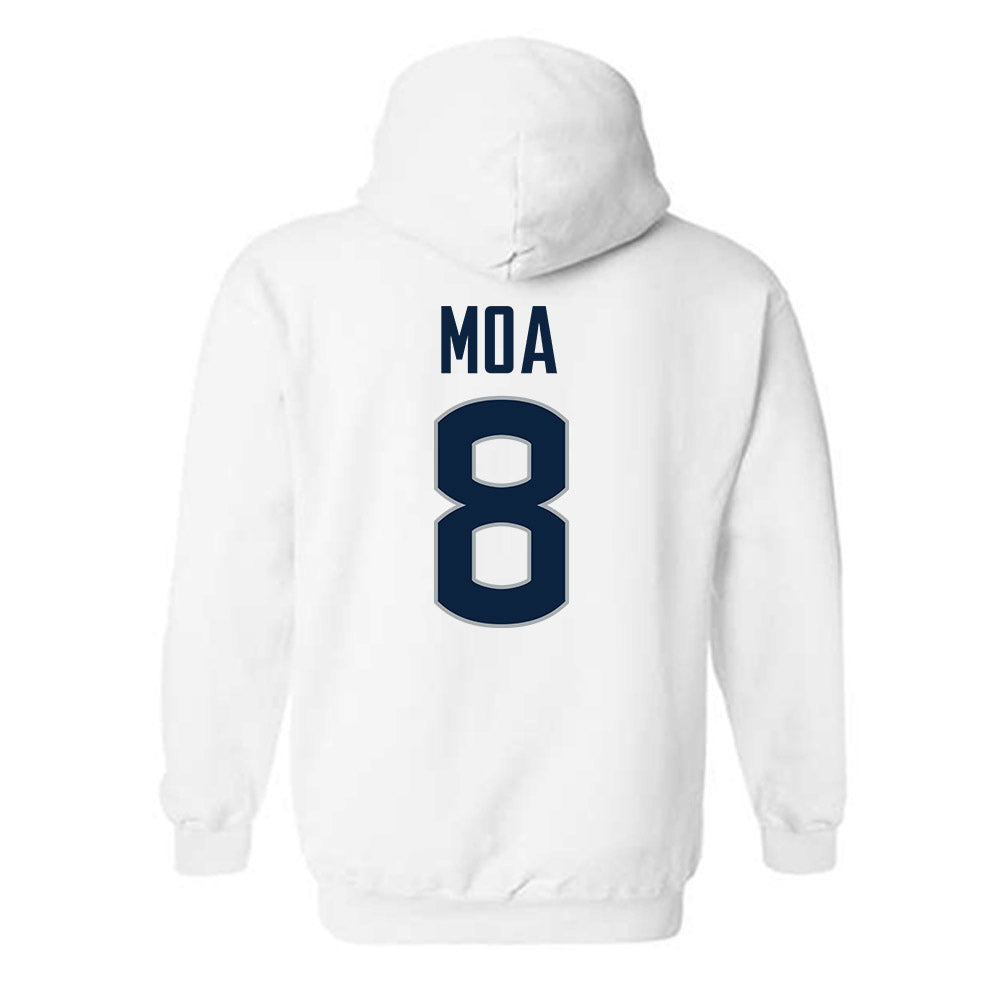 UConn - NCAA Football : Sione Moa - Classic Shersey Hooded Sweatshirt-1