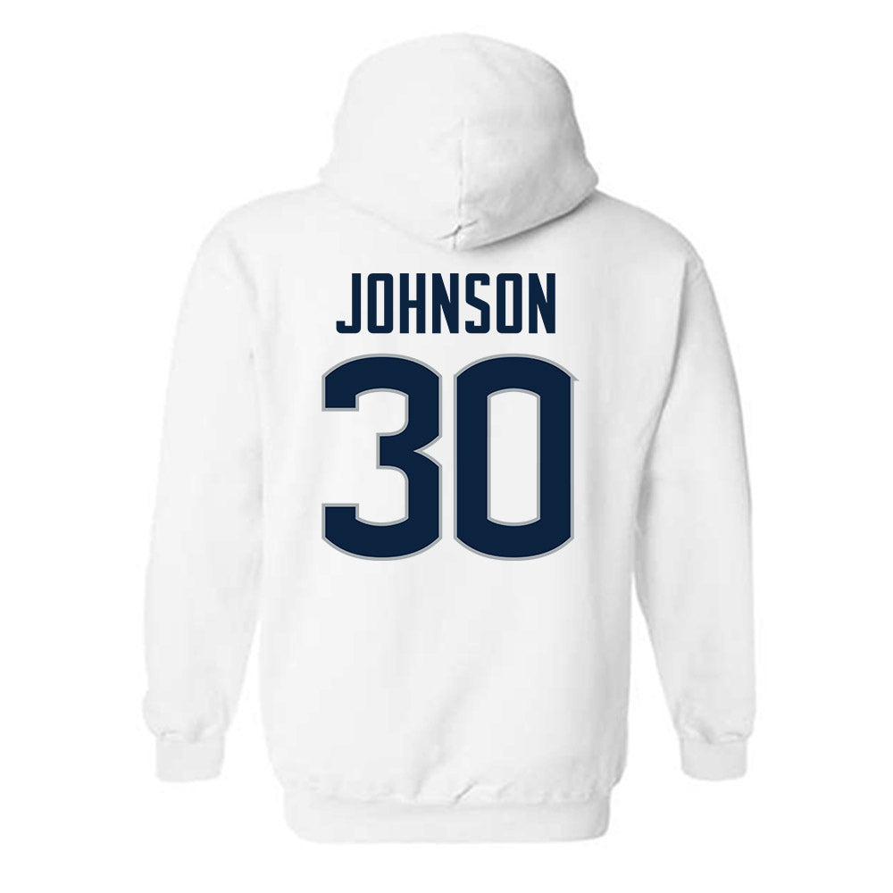 UConn - NCAA Football : Charles Johnson - Classic Shersey Hooded Sweatshirt-1