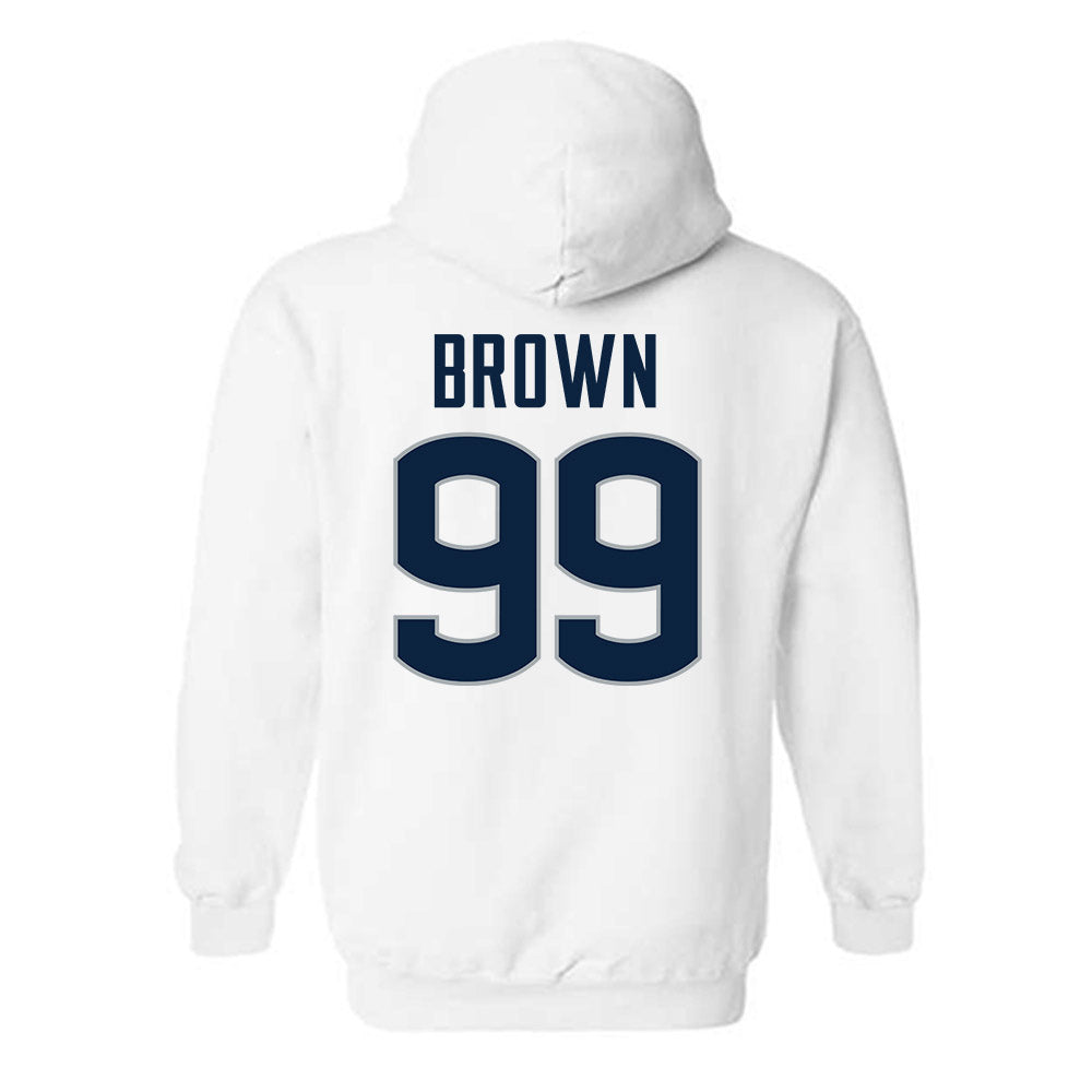 UConn - NCAA Football : Delano Brown - Classic Shersey Hooded Sweatshirt-1
