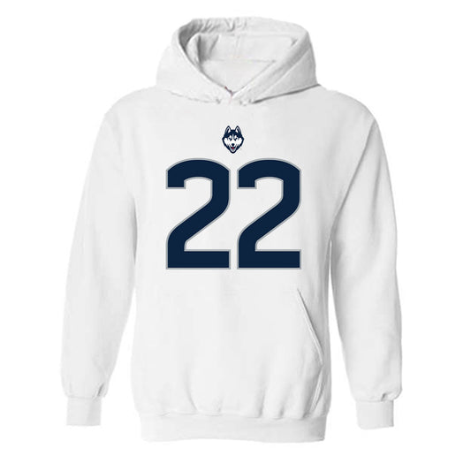UConn - NCAA Football : Axavier Bridges-Brooks - Classic Shersey Hooded Sweatshirt-0