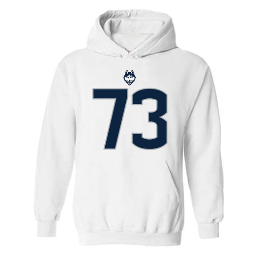 UConn - NCAA Football : Charley Leahy - Classic Shersey Hooded Sweatshirt-0