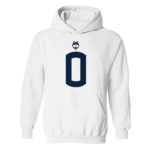 UConn - NCAA Football : Jordan Wright - Classic Shersey Hooded Sweatshirt-0