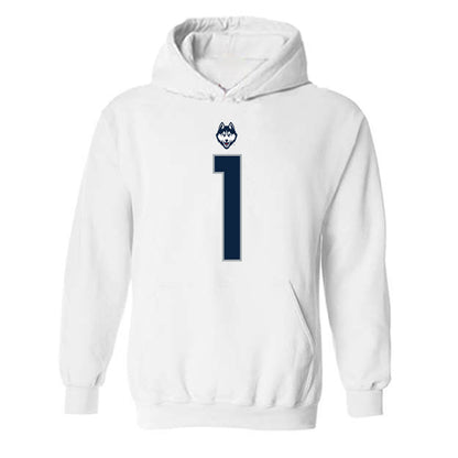 UConn - NCAA Football : Skyler Bell - Classic Shersey Hooded Sweatshirt-0