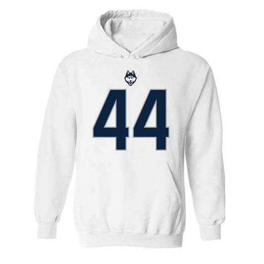 UConn - NCAA Football : Cooper Ackerman - Classic Shersey Hooded Sweatshirt-0