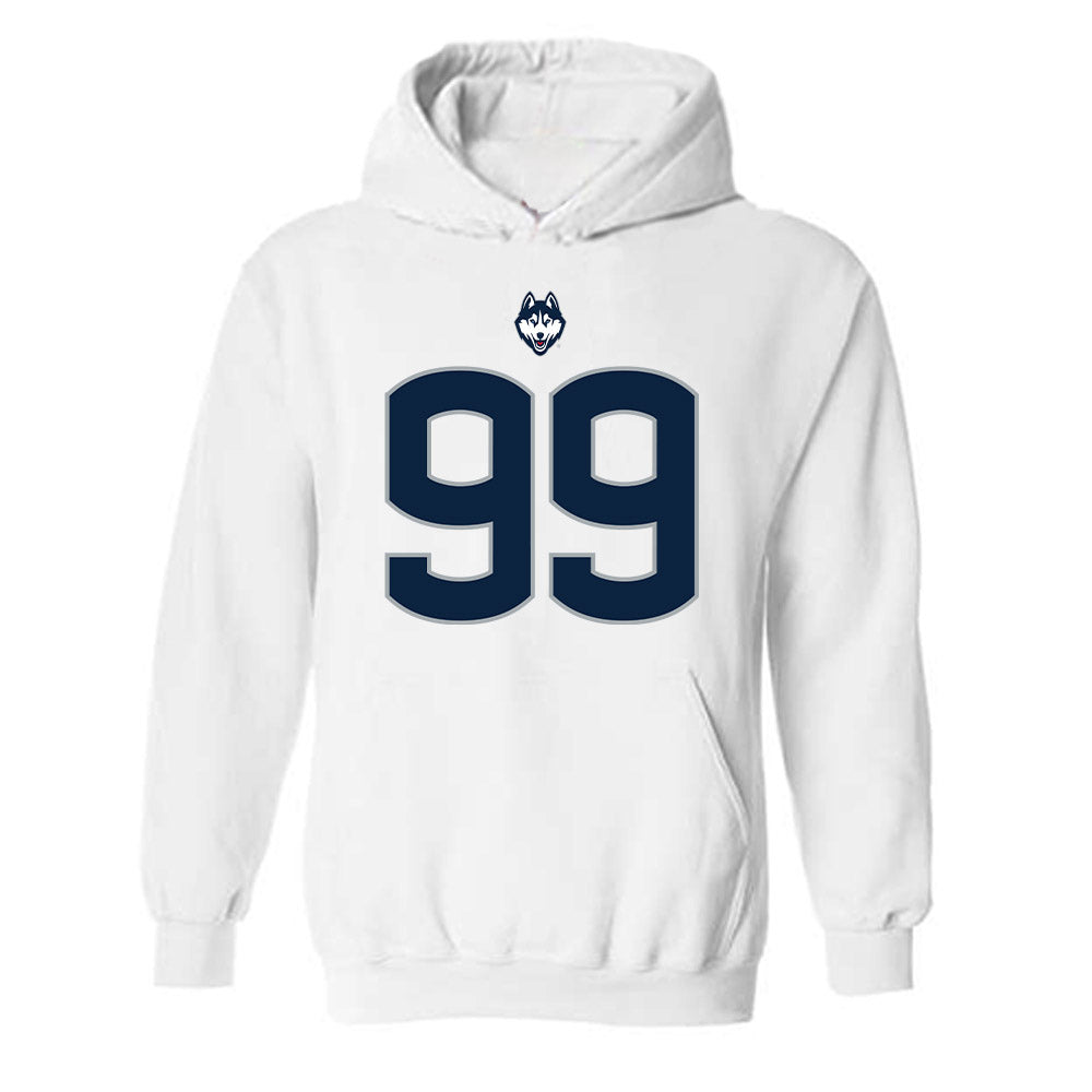 UConn - NCAA Football : Delano Brown - Classic Shersey Hooded Sweatshirt-0