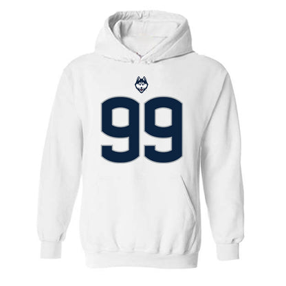 UConn - NCAA Football : Delano Brown - Classic Shersey Hooded Sweatshirt-0