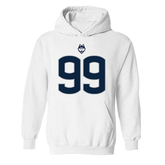 UConn - NCAA Football : Delano Brown - Classic Shersey Hooded Sweatshirt-0