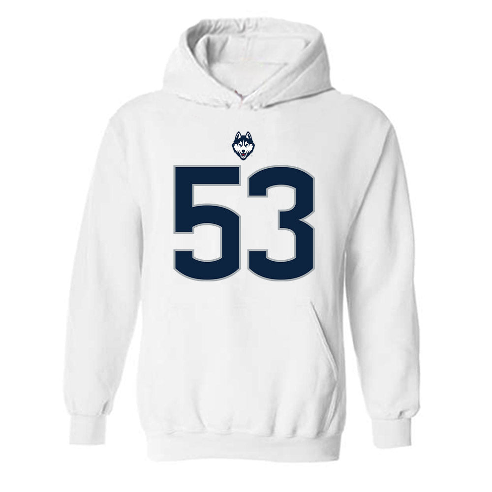 UConn - NCAA Football : Christos Zigoumis - Classic Shersey Hooded Sweatshirt-0