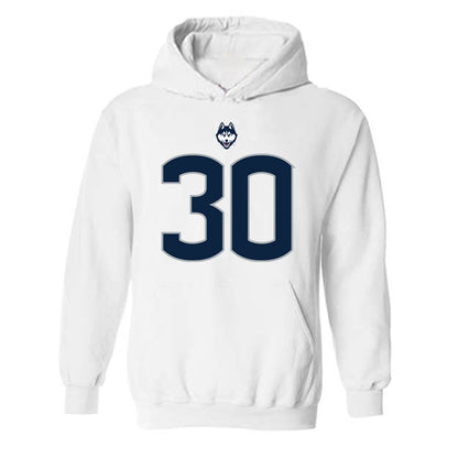 UConn - NCAA Football : Charles Johnson - Classic Shersey Hooded Sweatshirt-0