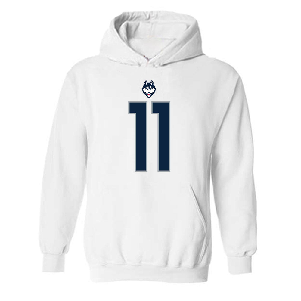 UConn - NCAA Football : Donovan Branch - Classic Shersey Hooded Sweatshirt-0