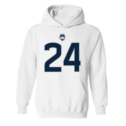UConn - NCAA Football : Michael Robinson III - Classic Shersey Hooded Sweatshirt-0
