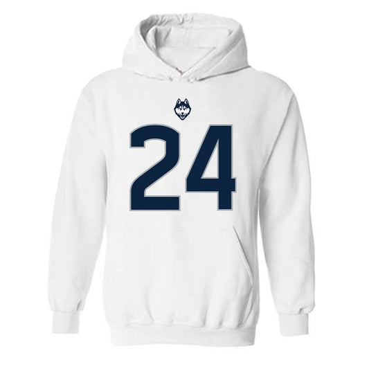 UConn - NCAA Football : Michael Robinson III - Classic Shersey Hooded Sweatshirt-0