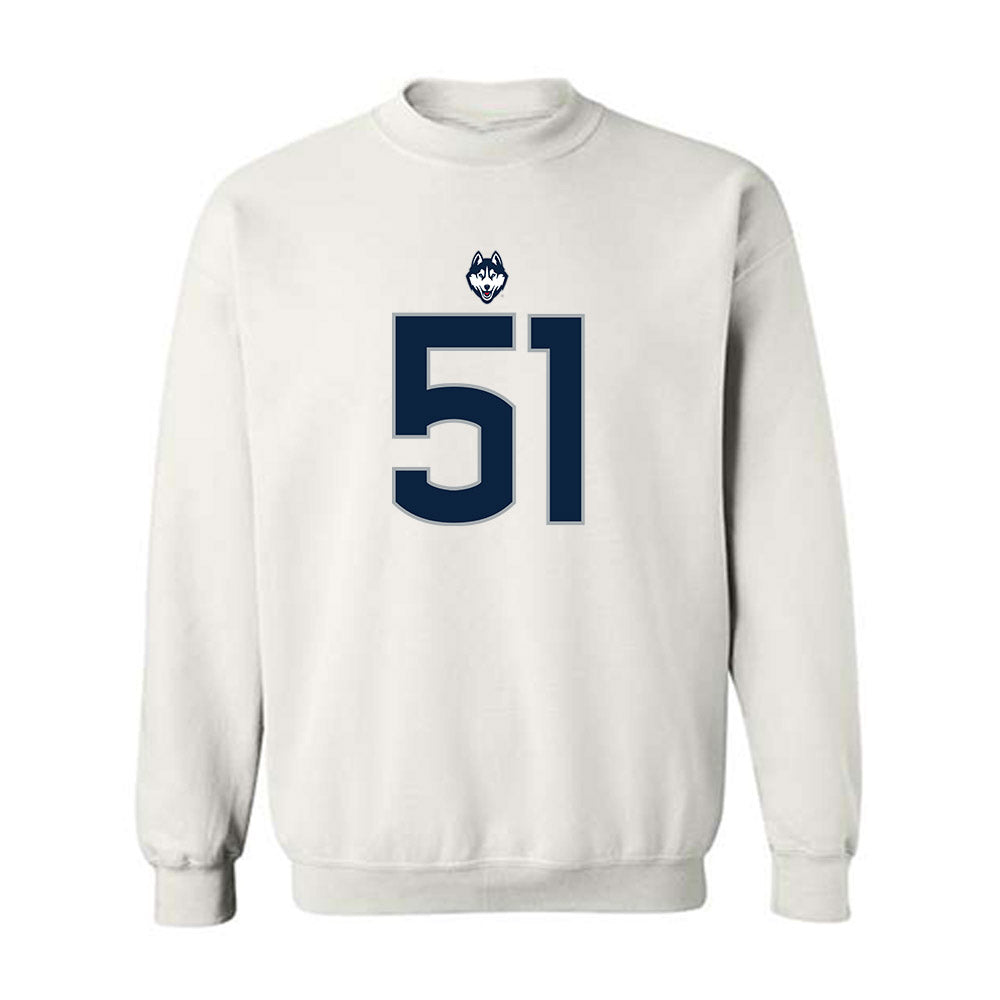 UConn - NCAA Football : Joe McGann - Classic Shersey Crewneck Sweatshirt-0
