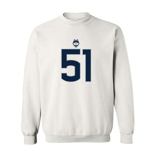 UConn - NCAA Football : Joe McGann - Classic Shersey Crewneck Sweatshirt-0