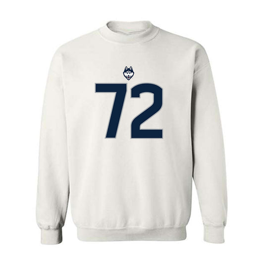 UConn - NCAA Football : Josh Tavui - Classic Shersey Crewneck Sweatshirt-0