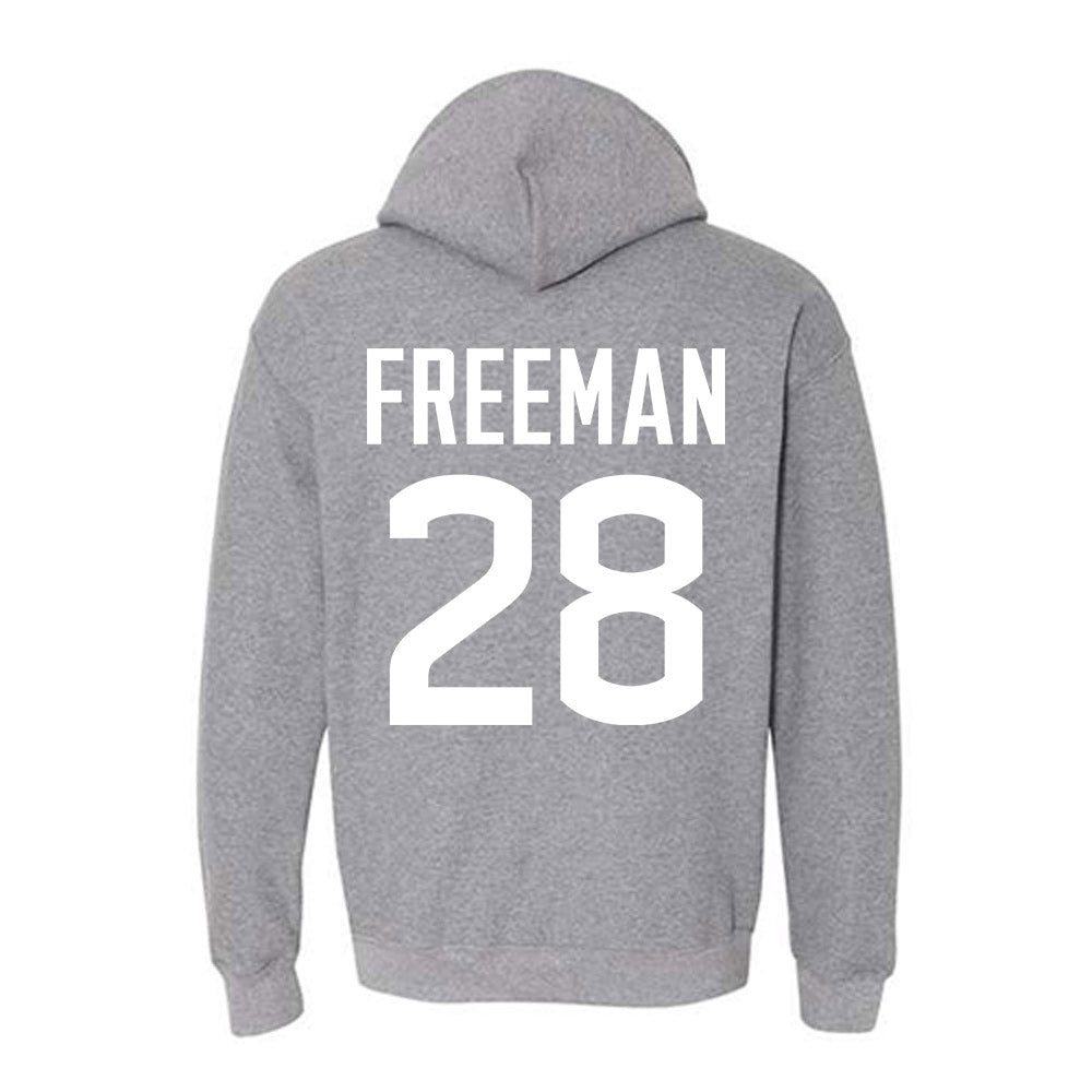 UConn - NCAA Football : Christopher Freeman - Sports Shersey Hooded Sweatshirt