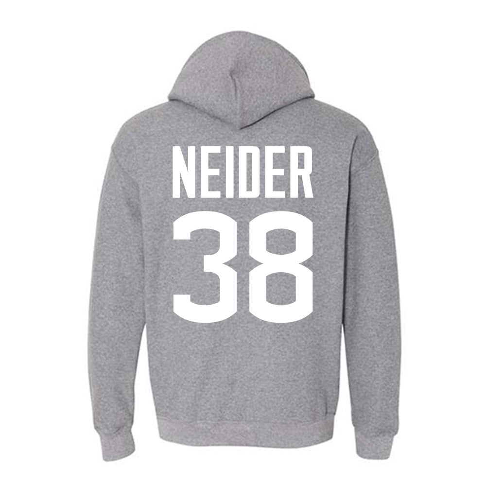 UConn - NCAA Football : John Neider - Sports Shersey Hooded Sweatshirt