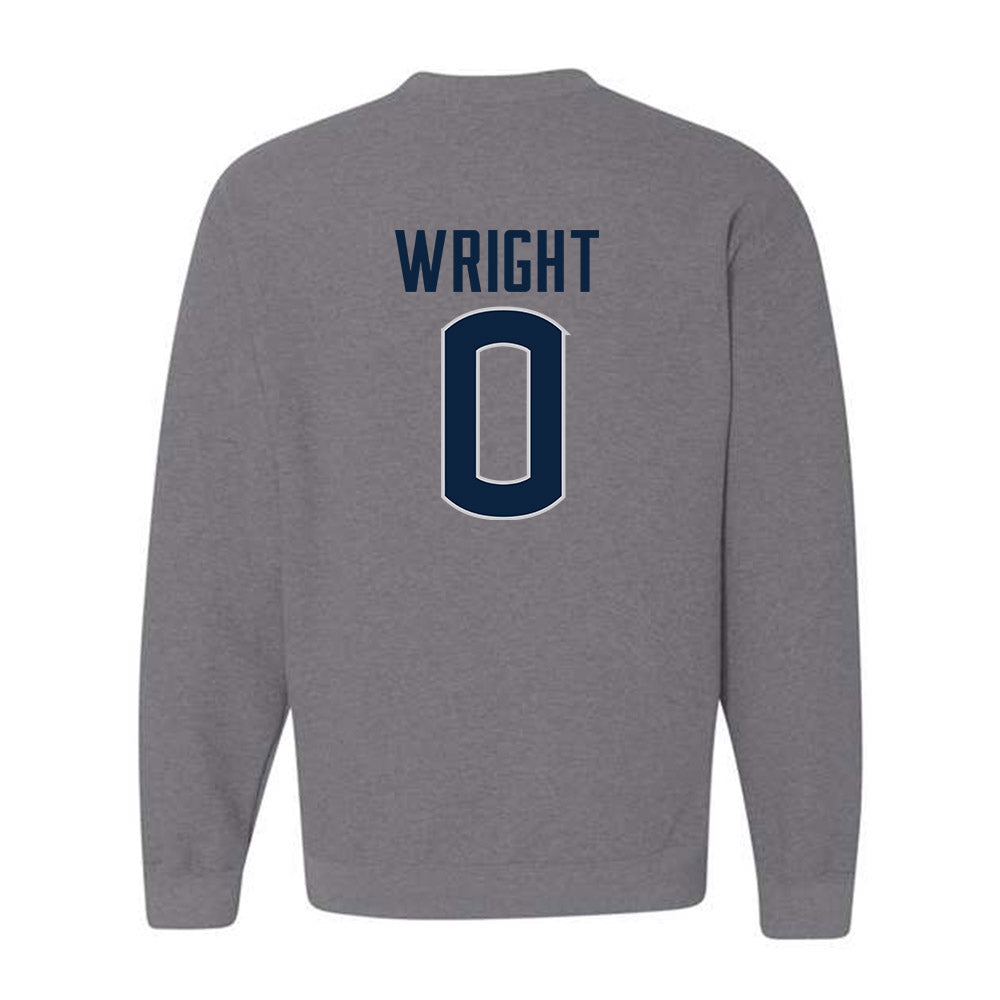 UConn - NCAA Football : Jordan Wright - Sports Shersey Crewneck Sweatshirt-1