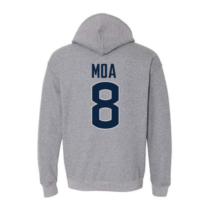 UConn - NCAA Football : Sione Moa - Sports Shersey Hooded Sweatshirt-1