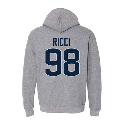 UConn - NCAA Football : Leo Ricci - Sports Shersey Hooded Sweatshirt-1