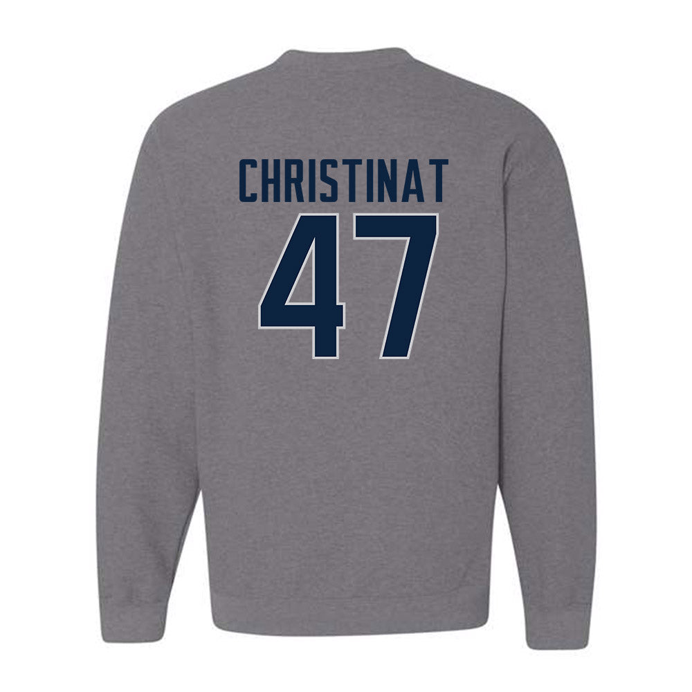 UConn - NCAA Football : Zachary Christinat - Sports Shersey Crewneck Sweatshirt