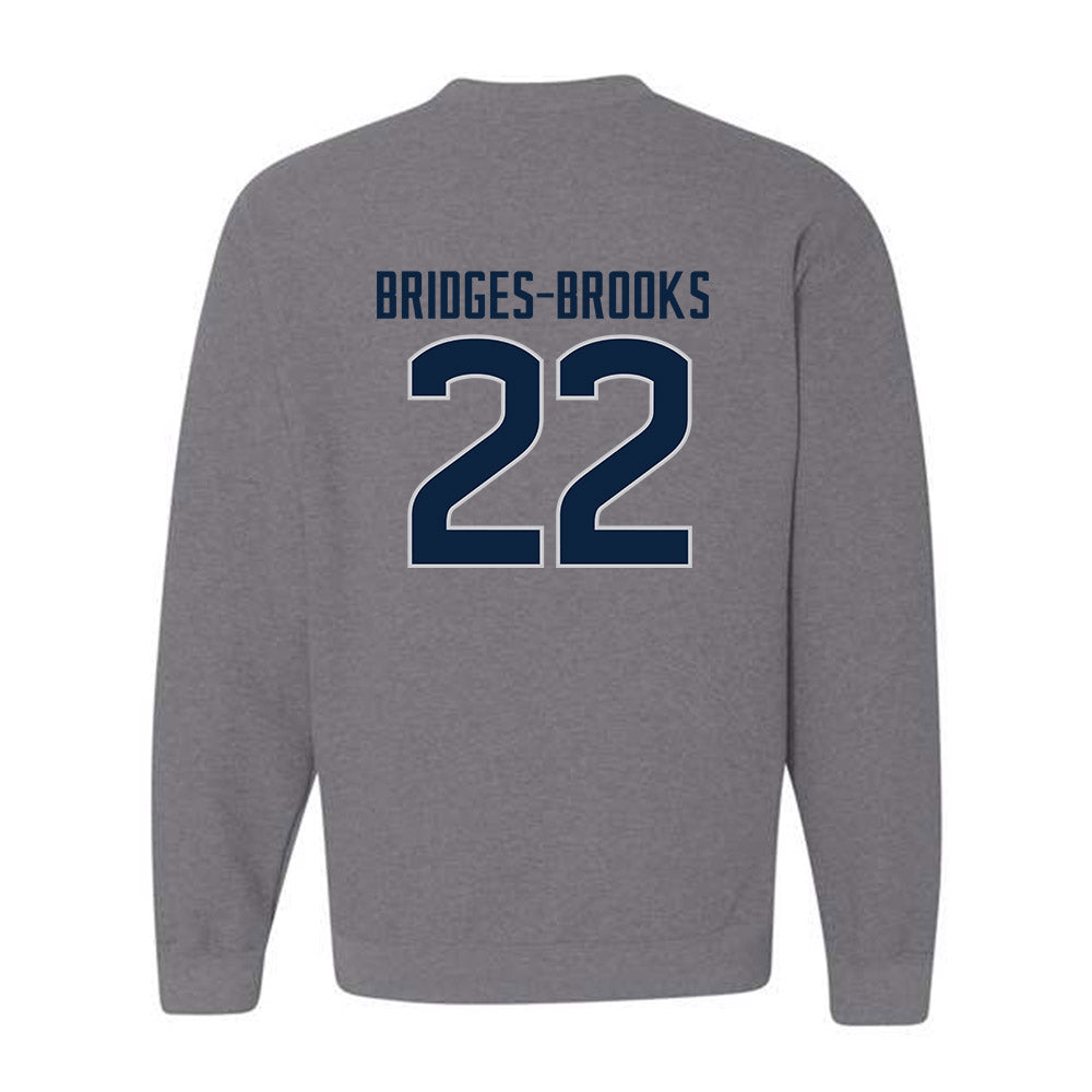 UConn - NCAA Football : Axavier Bridges-Brooks - Sports Shersey Crewneck Sweatshirt-1