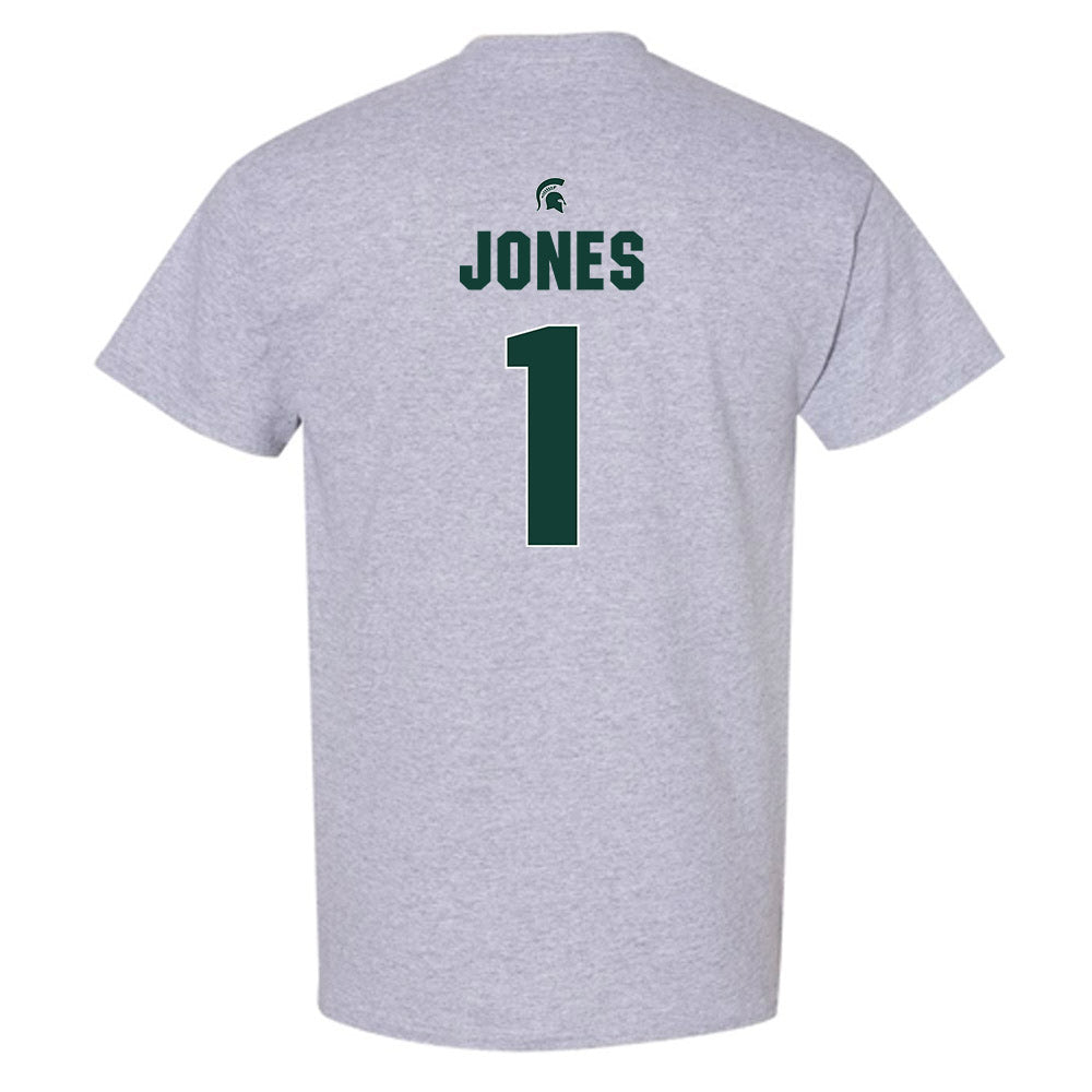 Michigan State - NCAA Women's Basketball : Rashunda Jones - Sports Shersey T-Shirt-1
