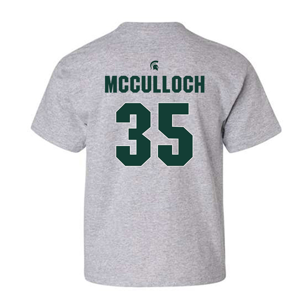 Michigan State - NCAA Men's Basketball : Jesse McCulloch - Sports Shersey Youth T-Shirt-1