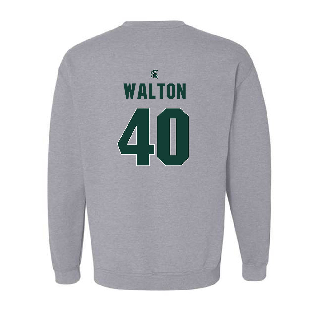 Michigan State - NCAA Men's Basketball : Brennan Walton - Sports Shersey Crewneck Sweatshirt-1