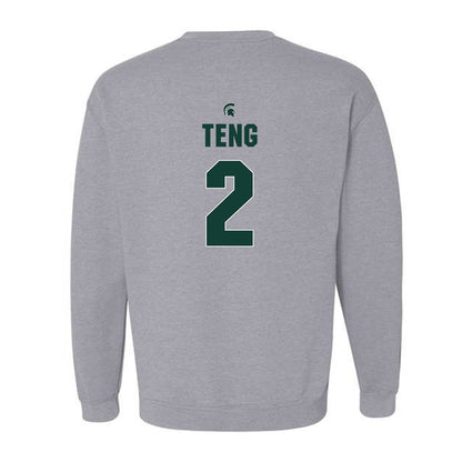 Michigan State - NCAA Men's Basketball : Kur Teng - Sports Shersey Crewneck Sweatshirt-1