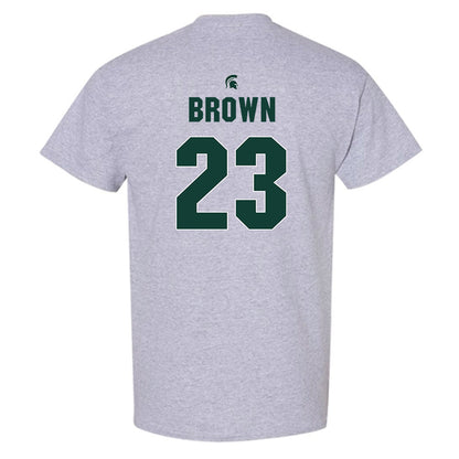 Michigan State - NCAA Women's Basketball : Jalyn Brown - Sports Shersey T-Shirt-1