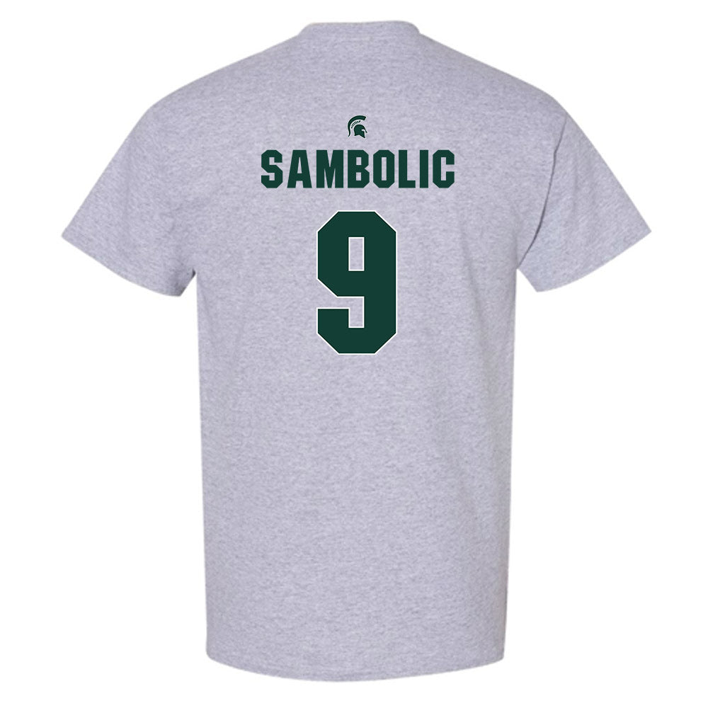 Michigan State - NCAA Women's Basketball : Sara Sambolic - Sports Shersey T-Shirt-1