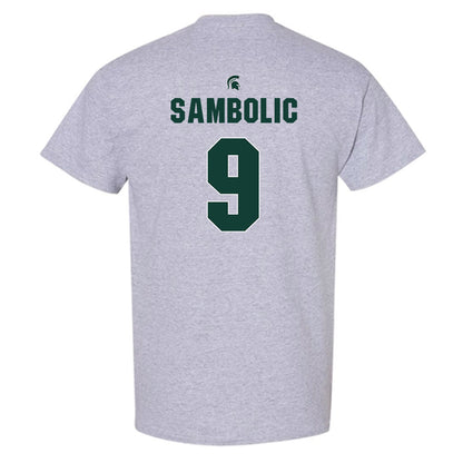 Michigan State - NCAA Women's Basketball : Sara Sambolic - Sports Shersey T-Shirt-1