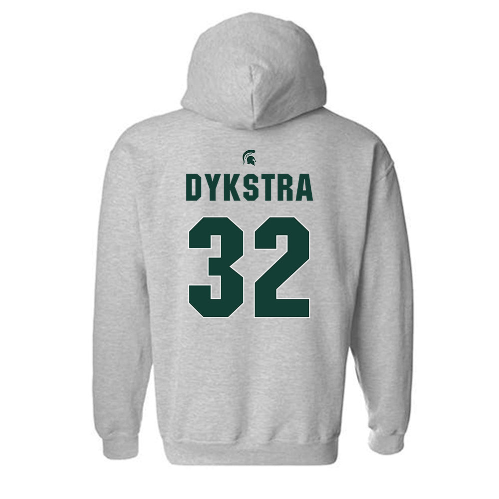 Michigan State - NCAA Women's Basketball : Marah Dykstra - Sports Shersey Hooded Sweatshirt-1