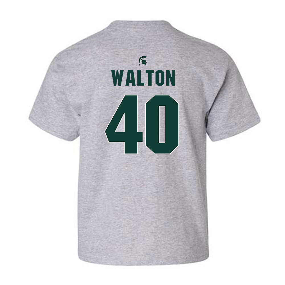 Michigan State - NCAA Men's Basketball : Brennan Walton - Sports Shersey Youth T-Shirt-1