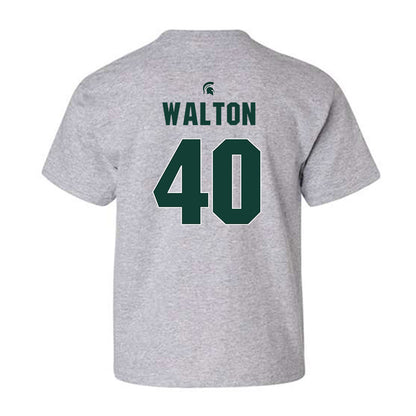 Michigan State - NCAA Men's Basketball : Brennan Walton - Sports Shersey Youth T-Shirt-1