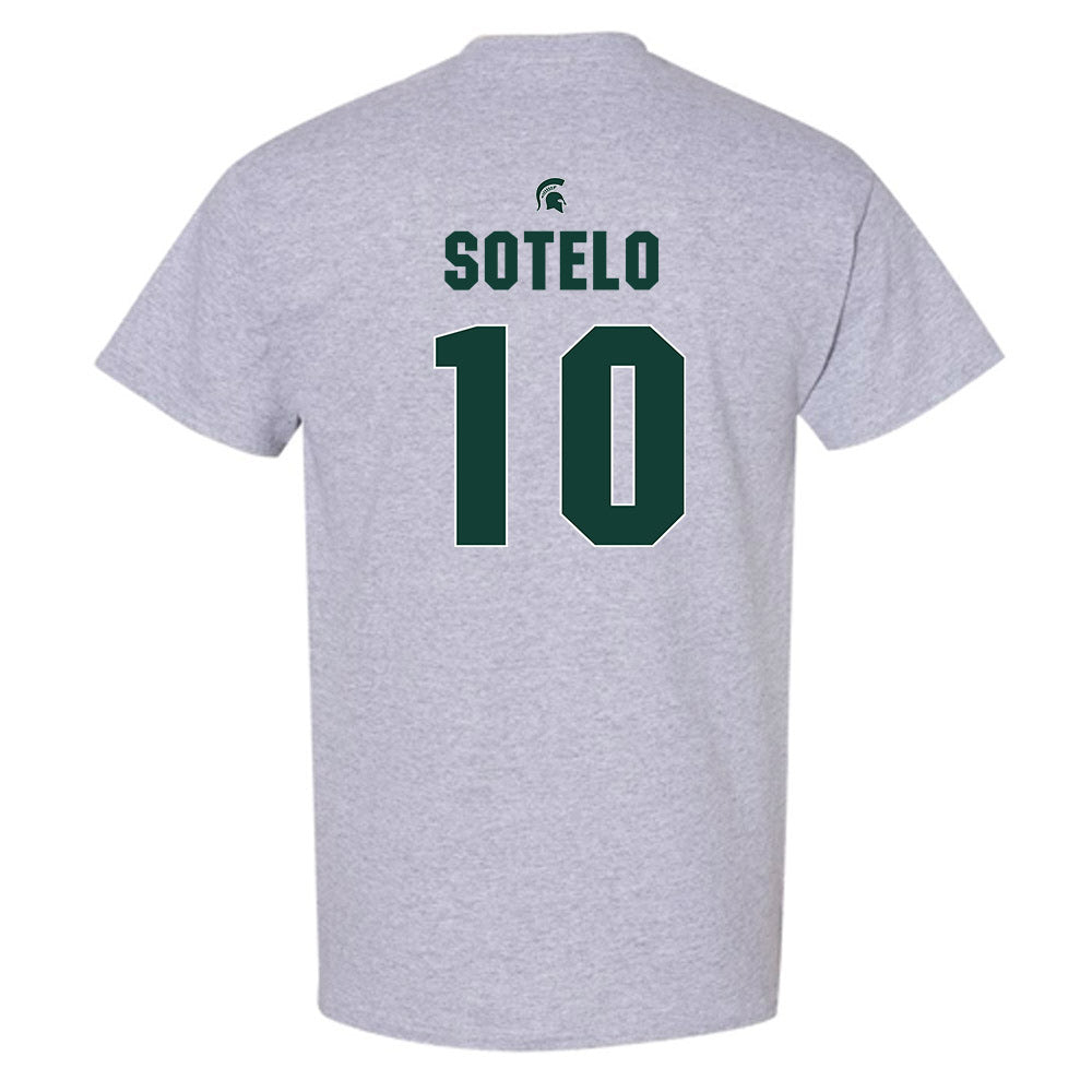 Michigan State - NCAA Women's Basketball : Ines Sotelo - Sports Shersey T-Shirt-1