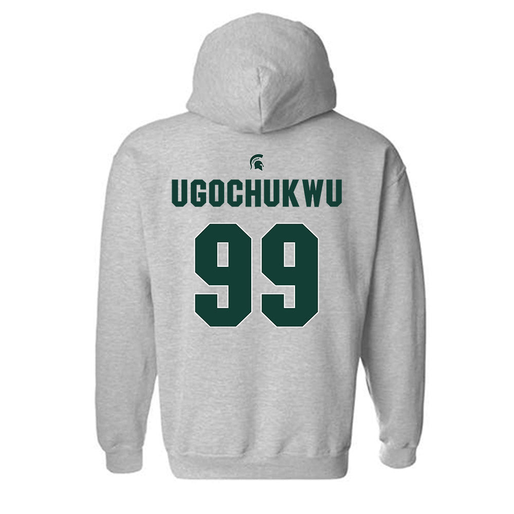 Michigan State - NCAA Men's Basketball : Divine-Collins Ugochukwu - Sports Shersey Hooded Sweatshirt-1