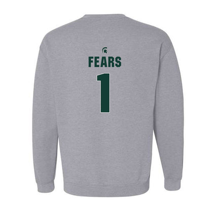 Michigan State - NCAA Men's Basketball : Jeremy Fears - Sports Shersey Crewneck Sweatshirt-1