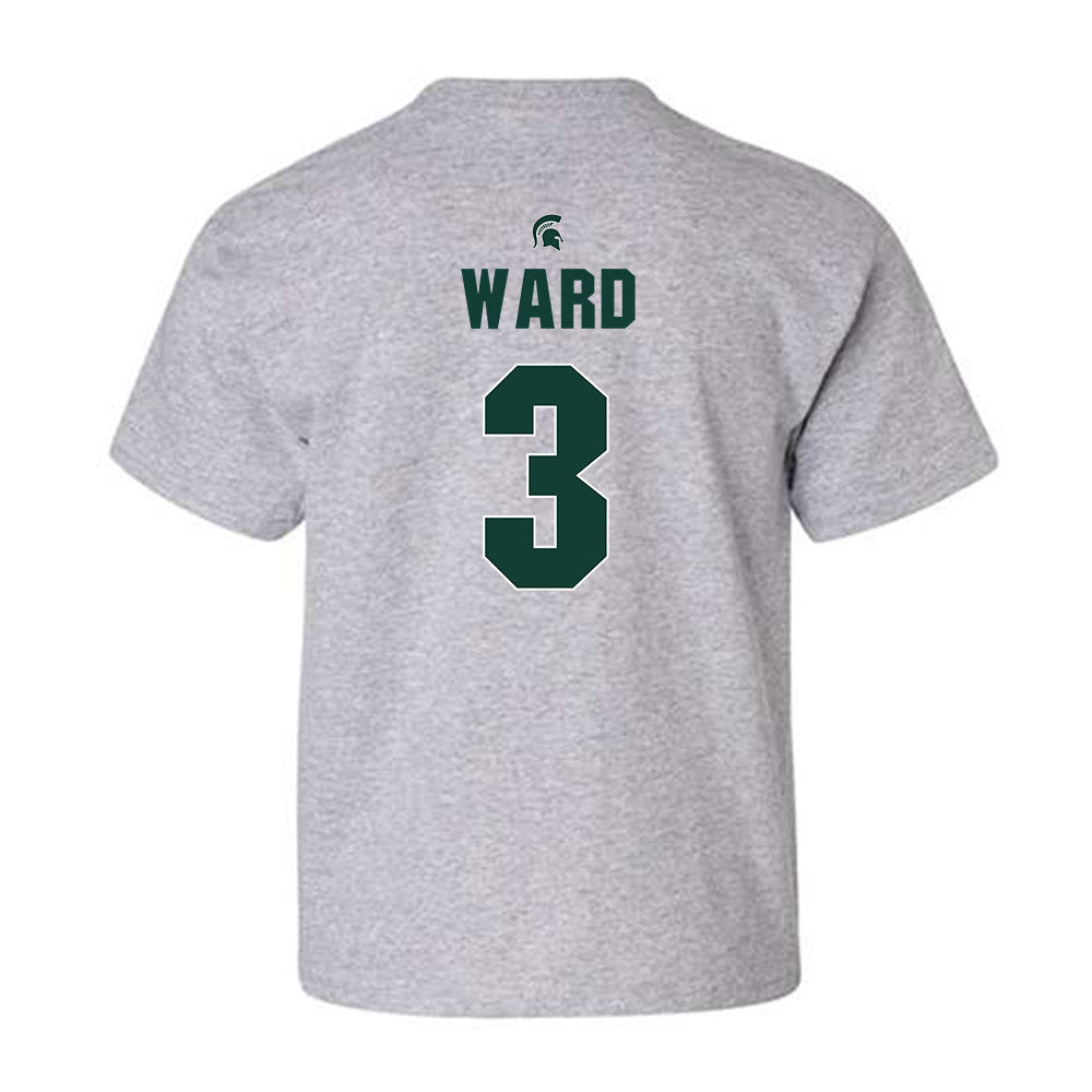 Michigan State - NCAA Men's Basketball : Cam Ward - Sports Shersey Youth T-Shirt-1
