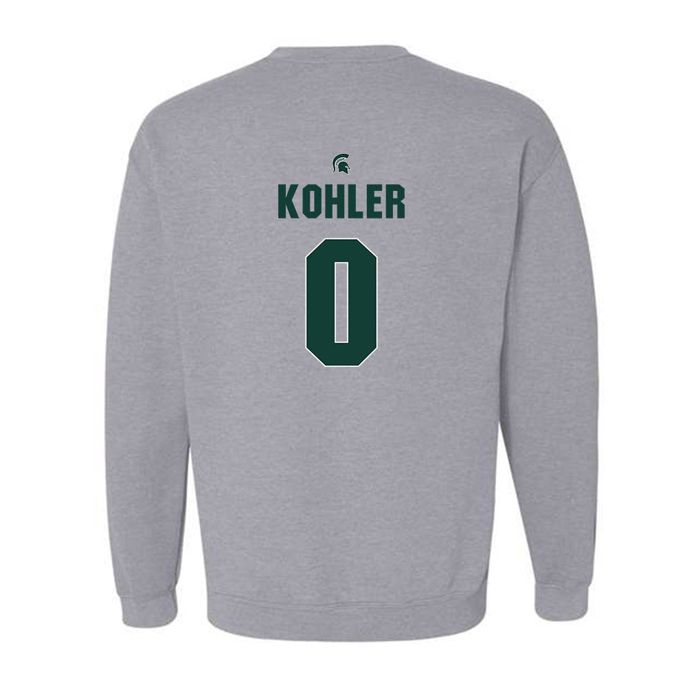 Michigan State - NCAA Men's Basketball : Jaxon Kohler - Sports Shersey Crewneck Sweatshirt-1