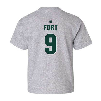 Michigan State - NCAA Men's Basketball : Trey Fort - Sports Shersey Youth T-Shirt-1