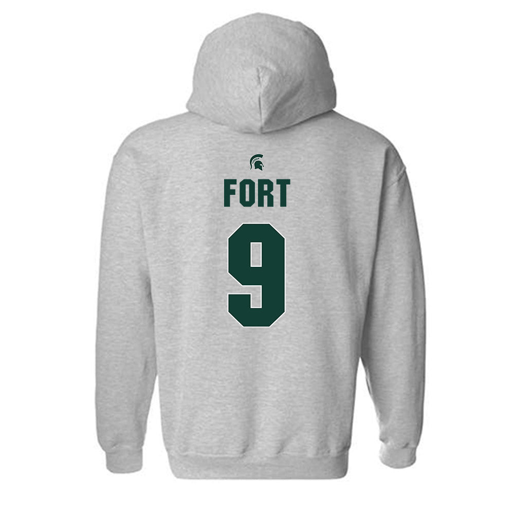 Michigan State - NCAA Men's Basketball : Trey Fort - Sports Shersey Hooded Sweatshirt-1
