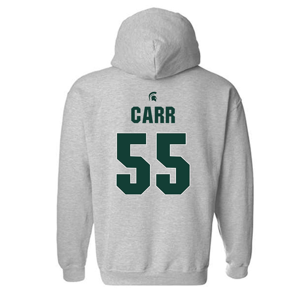 Michigan State - NCAA Men's Basketball : Coen Carr - Sports Shersey Hooded Sweatshirt-1