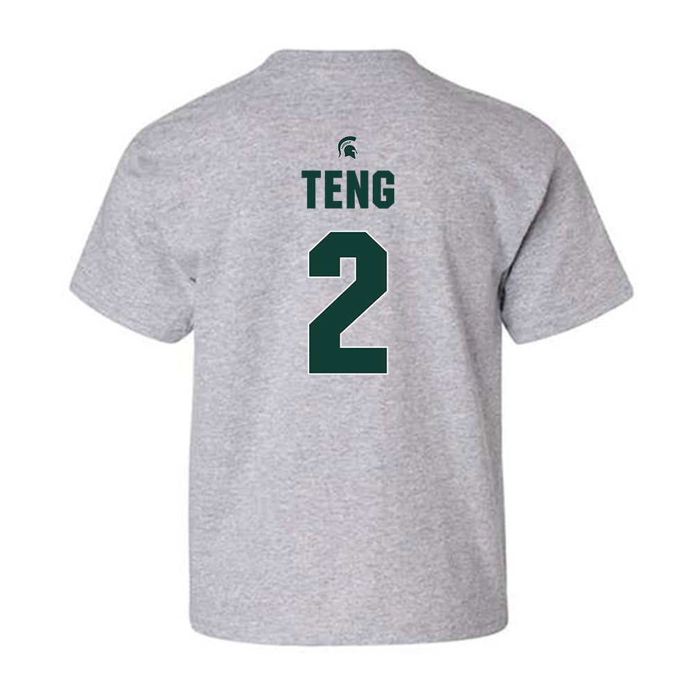 Michigan State - NCAA Men's Basketball : Kur Teng - Sports Shersey Youth T-Shirt-1