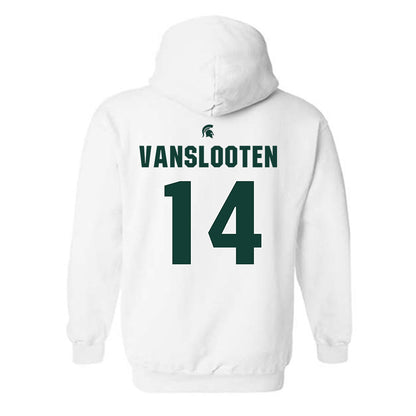 Michigan State - NCAA Women's Basketball : Grace VanSlooten - Sports Shersey Hooded Sweatshirt