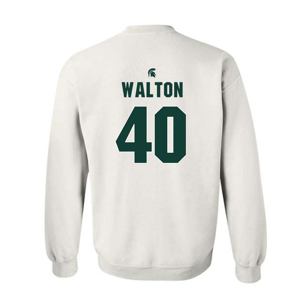 Michigan State - NCAA Men's Basketball : Brennan Walton - Sports Shersey Crewneck Sweatshirt-1